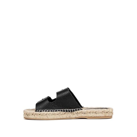 NWT SAM EDELMAN Womens Black 1" Platform Becca  Leather Espadrille Shoes 8 M - Picture 2 of 5